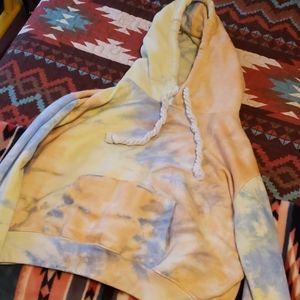 Tie dye crop hoddie